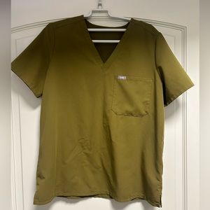 Figs scrub top Catarina Martini olive